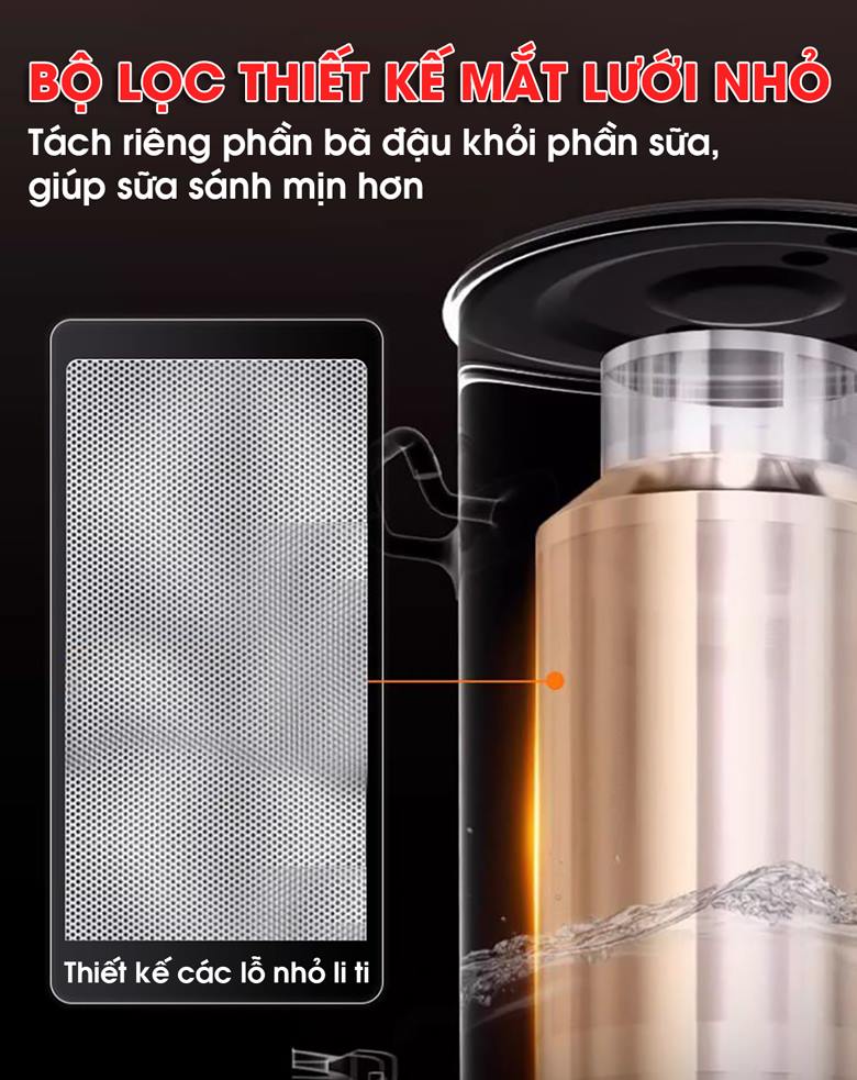 Trang bị giỏ lọc mắt lưới nhỏ