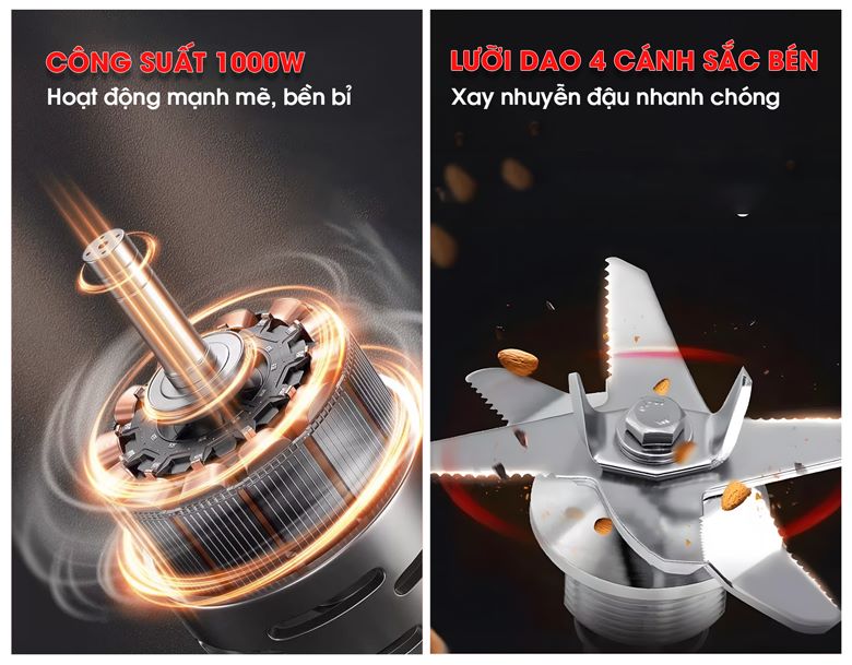 Xay sữa đậu nành sánh mịn trong thời gian ngắn 