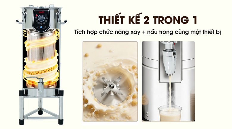 Xay và nấu trong cùng 1 thiết bị