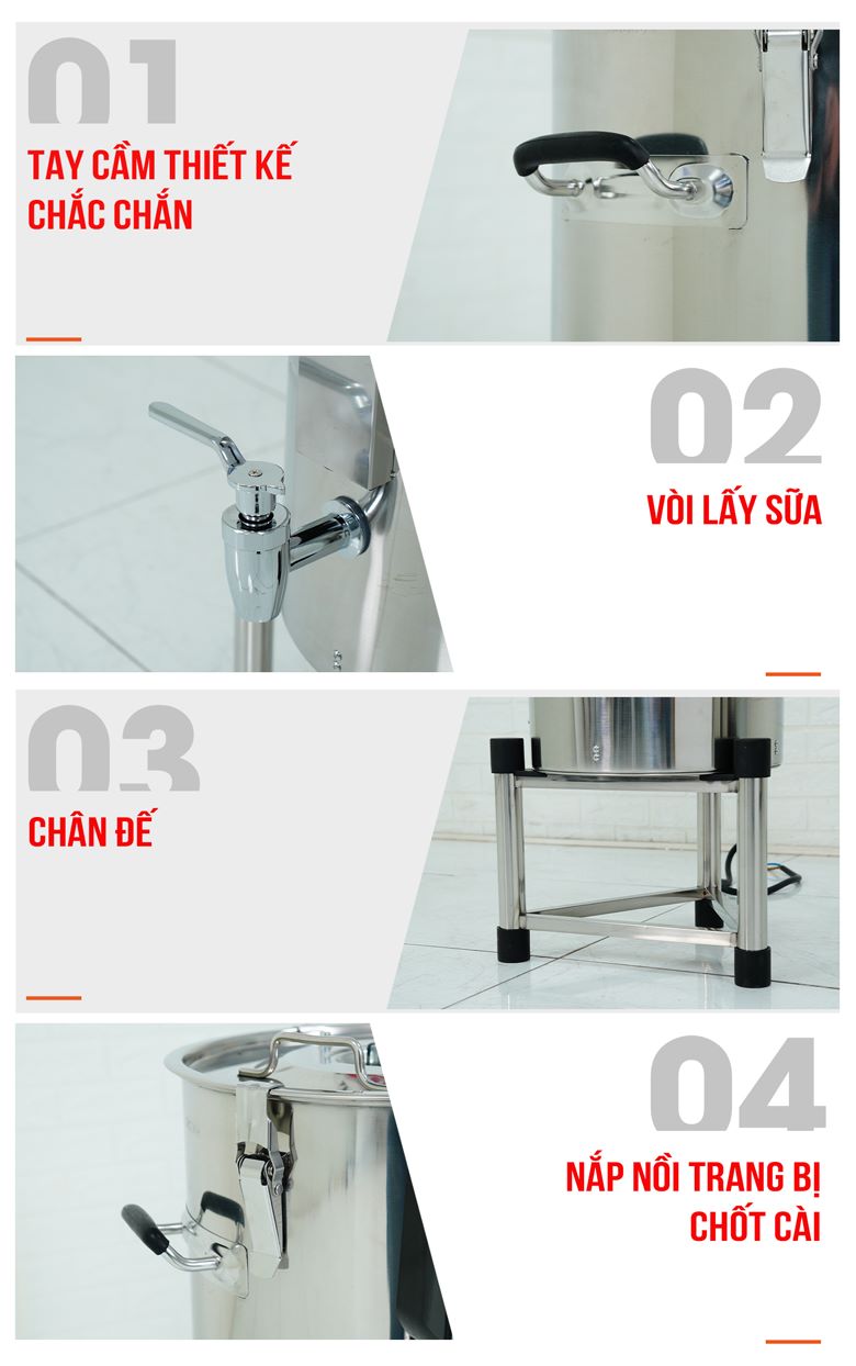 Một số chi tiết khác của máy