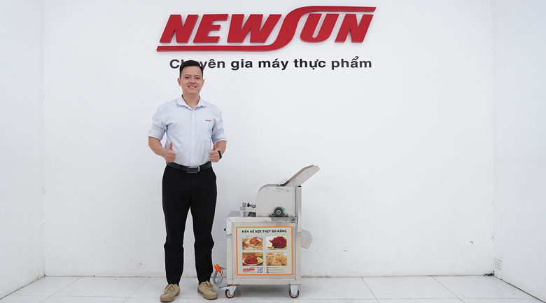 Hình ảnh thực tế máy xé thịt NEWSUN