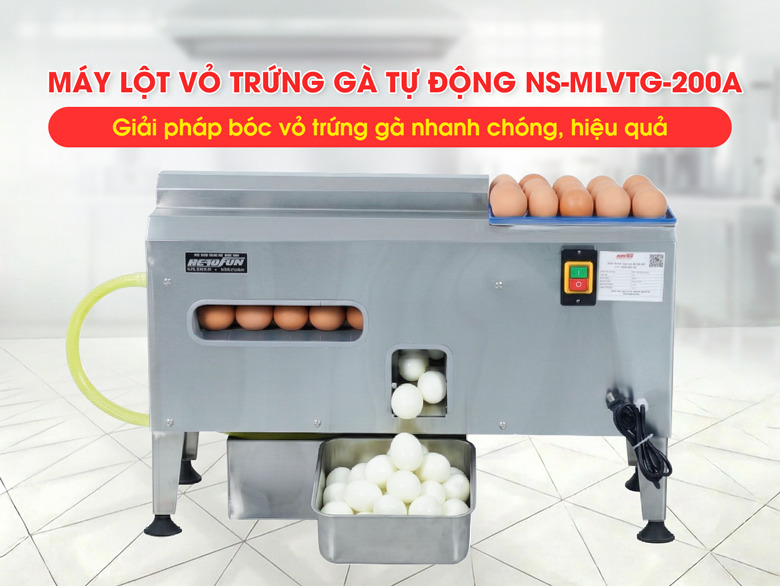 Máy lọt vỏ trứng gà tự động NS-MLVTG-200A