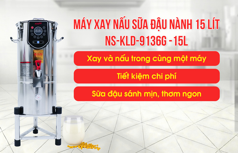 Máy làm sữa đậu nành đa năng NS-KLD-9136G - 15L