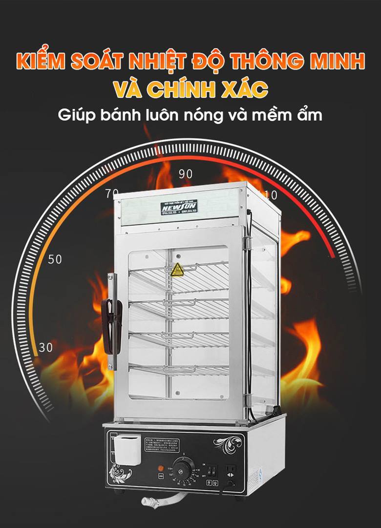 Máy được trang bị hệ thống điều khiển nhiệt độ thông minh