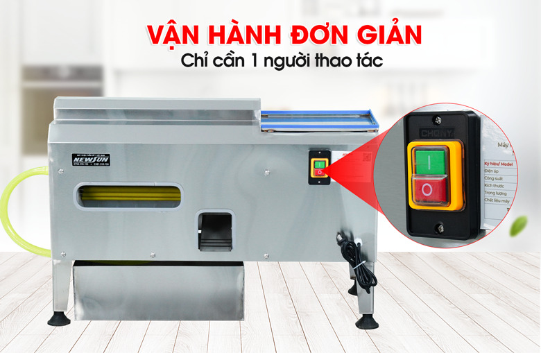 Vận hành máy cực kì đơn giản