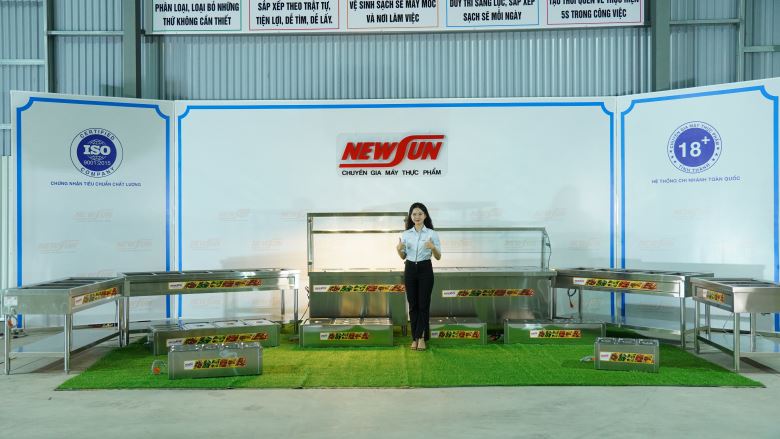 NEWSUN- Đơn vị cung cấp đa dạng mẫu mã bàn hâm nóng thức ăn