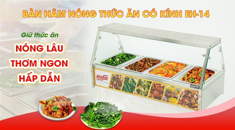 Bàn hâm nóng thức ăn phân khúc giá cao 