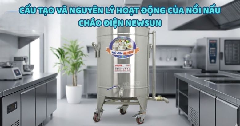 Cấu tạo và nguyên lý hoạt động của nồi nấu cháo điện NEWSUN