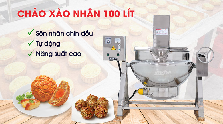 Chảo xào nhân 100 lít