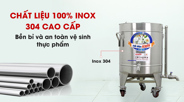 Sử dụng 100% inox 304 cao cấp