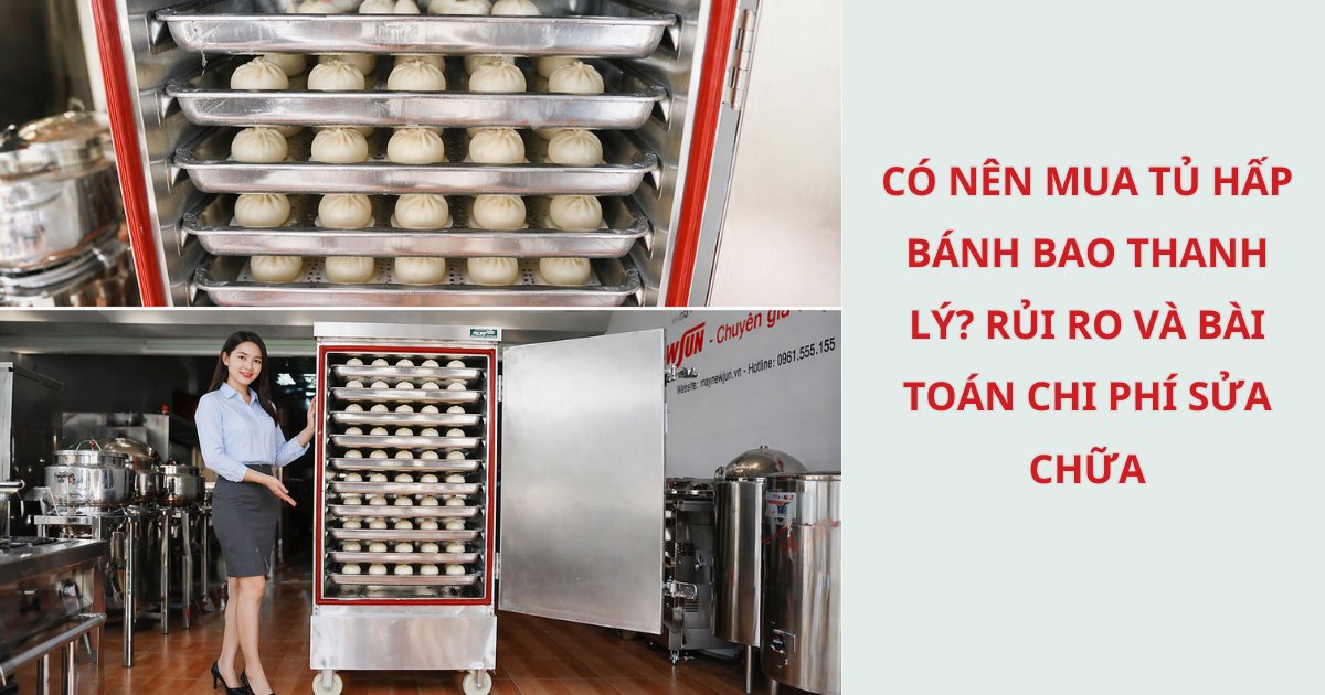 Có nên mua tủ hấp bánh bao thanh lý? Rủi ro và bài toán chi phí sửa chữa