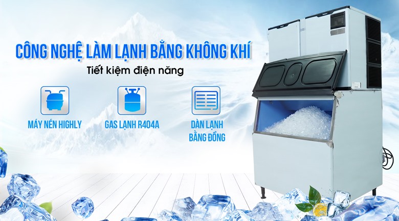 Trang bị công nghệ làm lạnh bằng không khí, tiết kiệm điện năng 