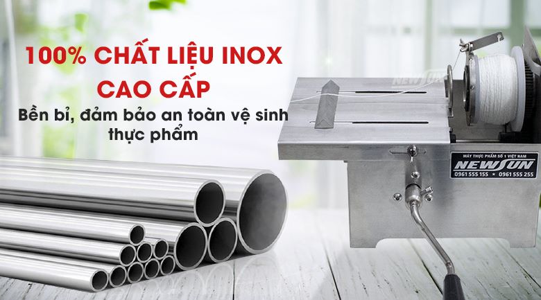 Lựa chọn máy có chất liệu inox cao cấp, độ bền vượt trội 