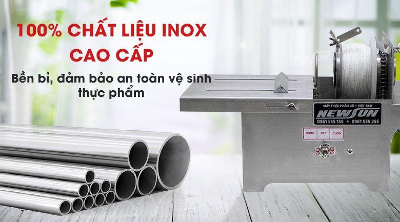 Lựa chọn thiết bị có chất liệu inox cao cấp chống gỉ sét