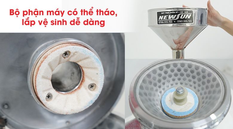 Một vài bộ phận của máy có thể tháo lắp dễ dàng
