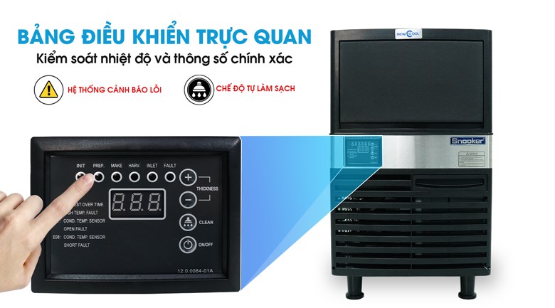 Bảng điều khiển dễ sử dụng, kiểm soát nhiệt độ chính xác