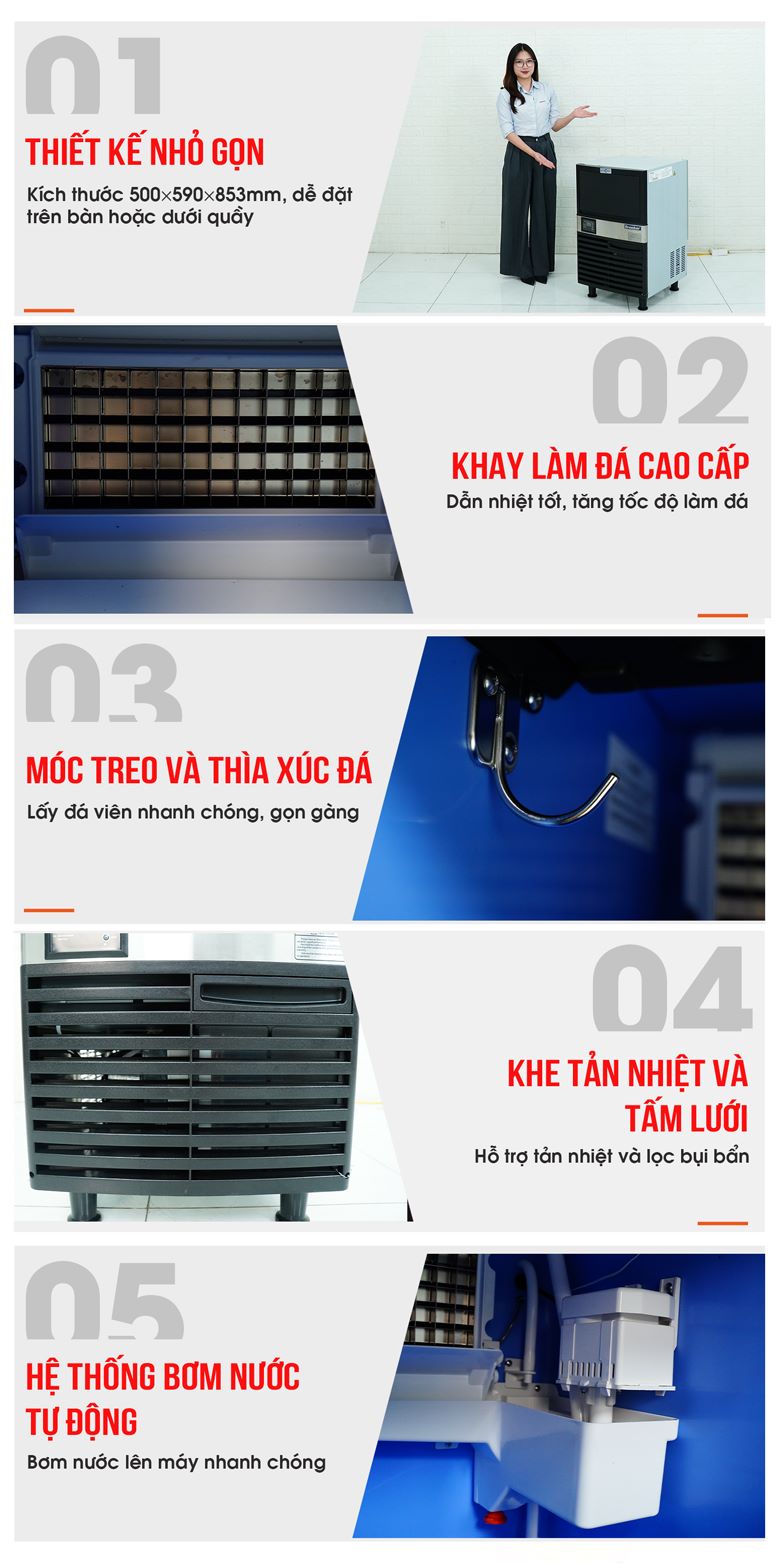 Thiết kế nhỏ gọn, bền bỉ