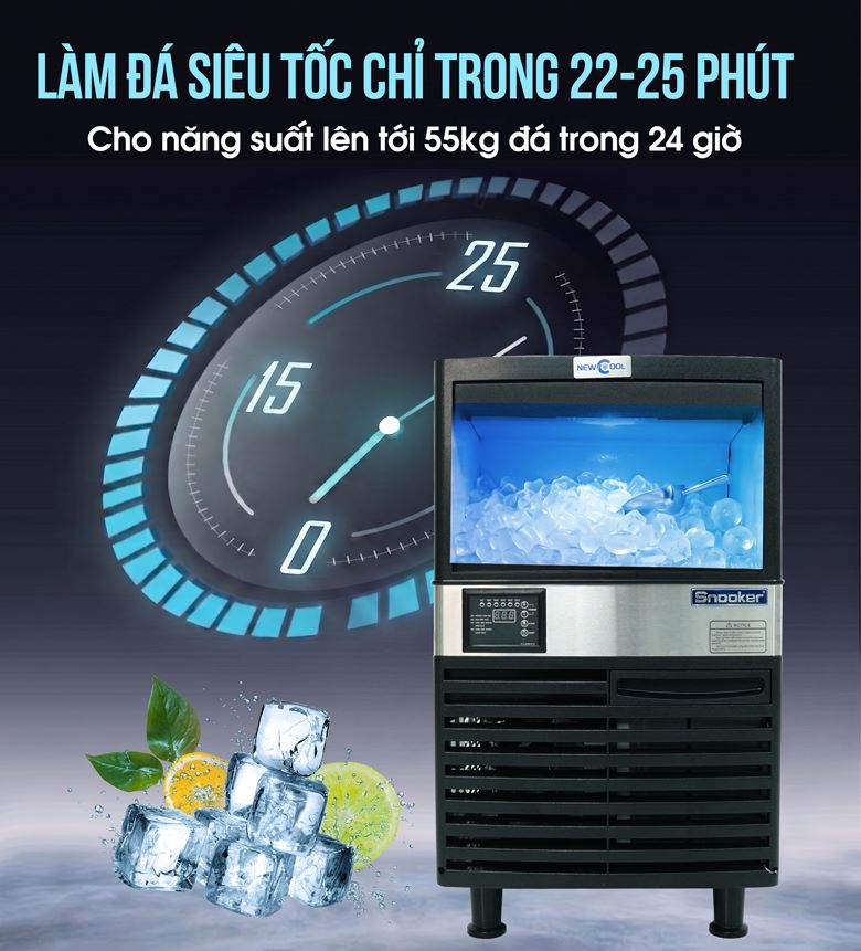 Làm đá nhanh chóng chỉ trong thời gian ngắn – Đáp ứng nhu cầu liên tục