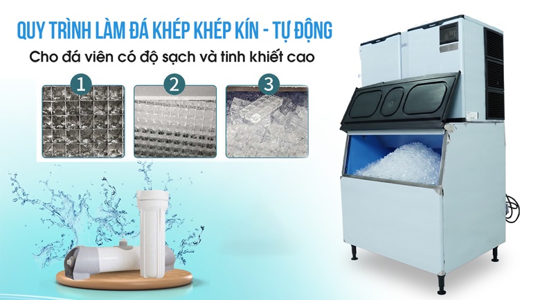 Quy trình làm lạnh khép kín, tự động 100%