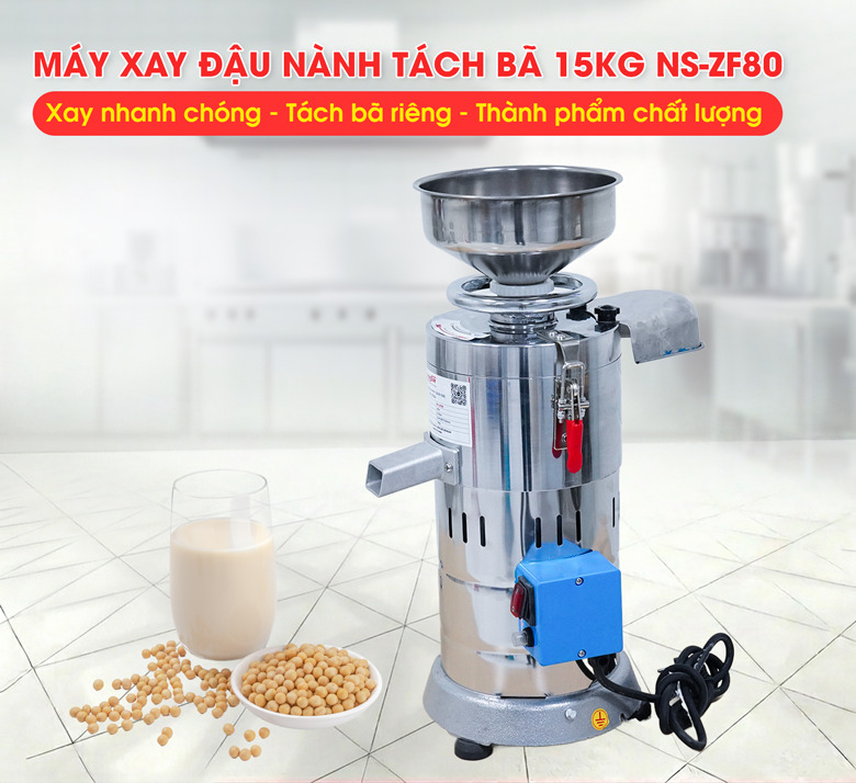 Máy xay đậu nành tách bã 15kg NS-ZF80