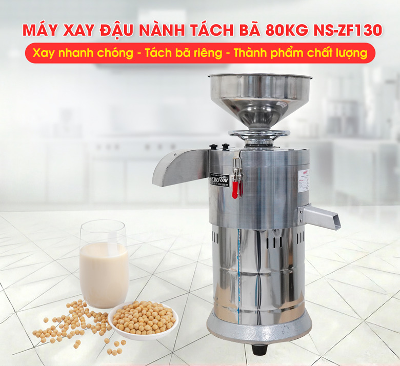 Máy xay đậu nành tách bã 80kg NS-ZF130