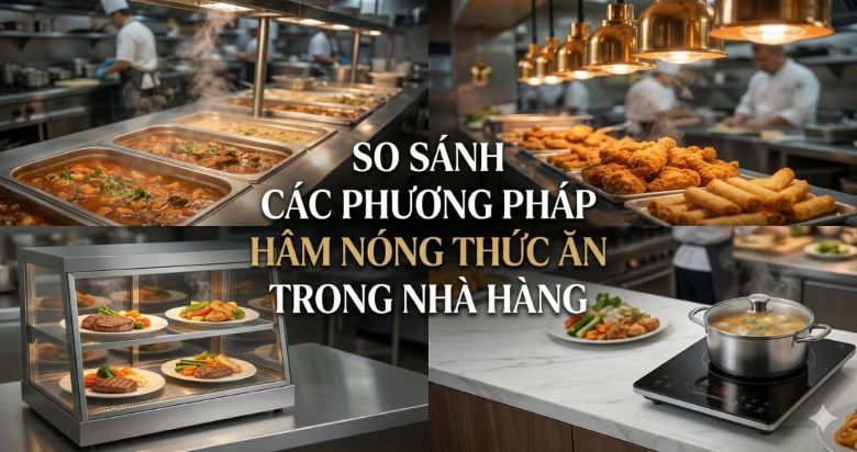 So sánh các phương pháp hâm nóng thức ăn trong nhà hàng hiện nay 