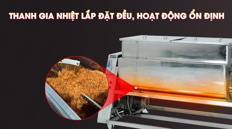 Chà bông khô, tơi đều nhờ thanh gia nhiệt hoạt động ổn định