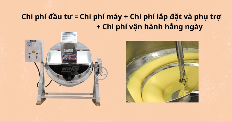 Công thức tính chi phí đầu tư chảo xào nhân 