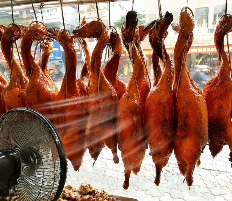 Hong vịt bằng quạt gió thủ công