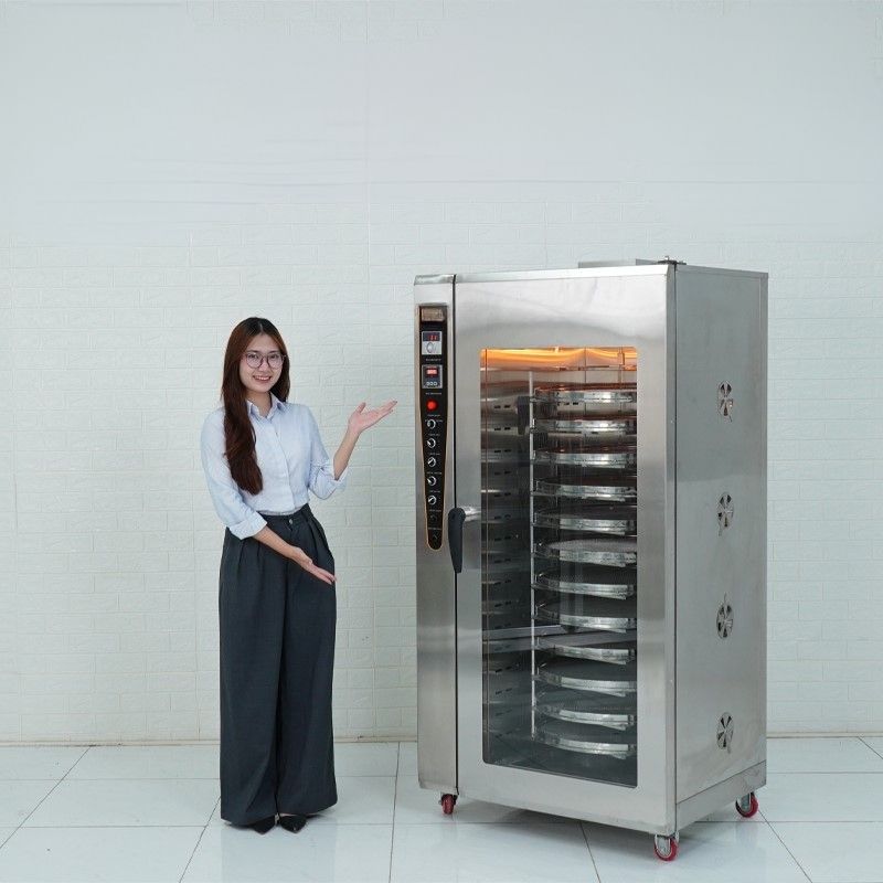 Máy sấy hoa quả điện không sử dụng nhiên liệu đốt trực tiếp nên sạch sẽ hơn