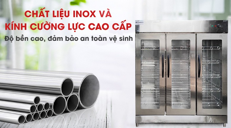 Nên mua tủ có chất liệu inox cao cấp