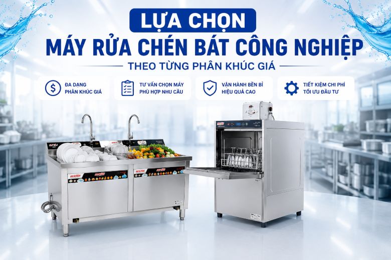 Lựa chọn máy rửa chén bát công nghiệp theo từng phân khúc giá