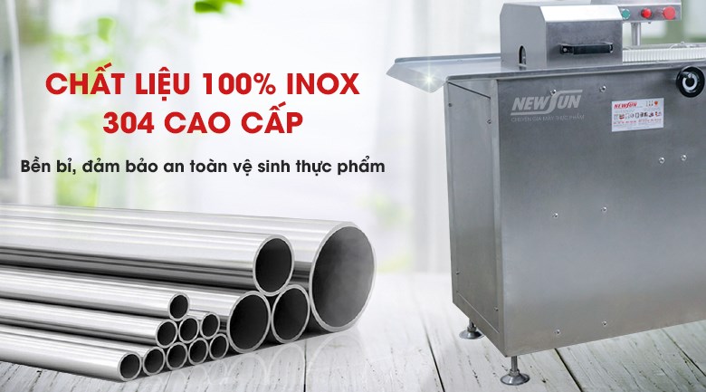 Người mua nên ưu tiên máy có kết cấu chắc chắn, bề mặt sáng, dễ vệ sinh sau mỗi ca làm việc.