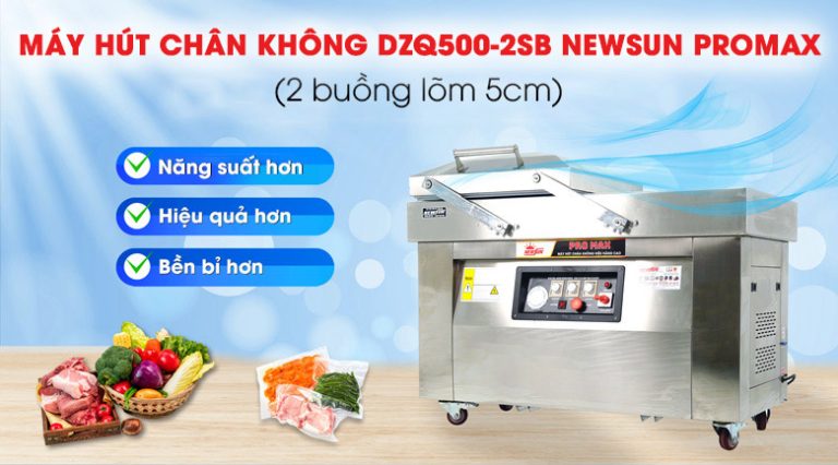 Máy hút chân không công nghiệp 2 buồng