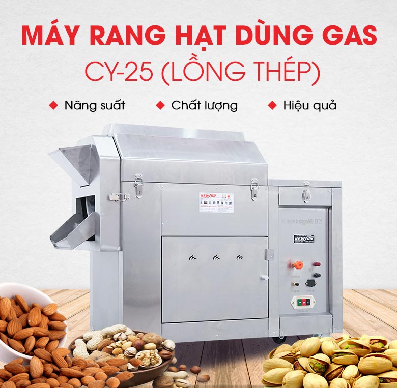 Máy rang gạo công nghiệp cy 25