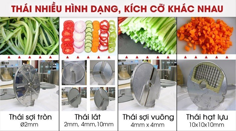 Nên lựa chọn máy có nhiều lưỡi dao khác nhau