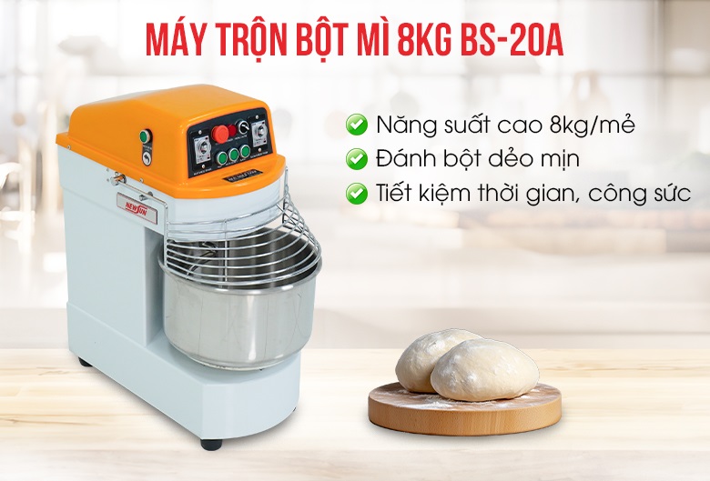 Máy trộn bột bánh bao NEWSUN 8kg BS-20A
