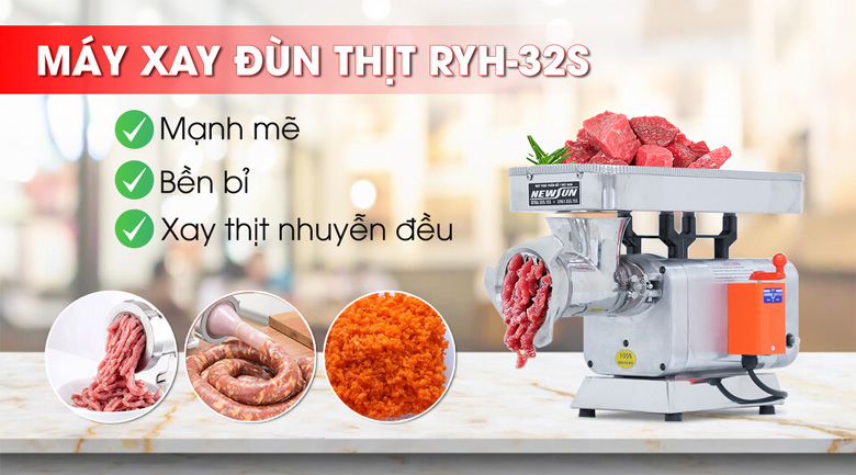 Máy xay thịt làm lạp xưởng công nghiệp RYH-32S
