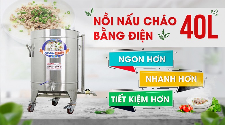 Nồi nấu cháo công nghiệp 40L
