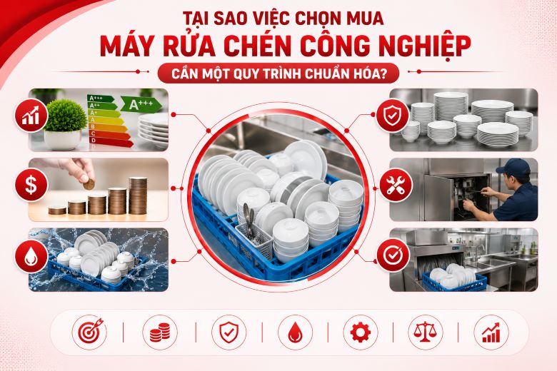 Khi mua máy rửa bát công nghiệp cần có một quy trình rõ ràng