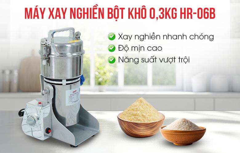 Máy xay nghiền bột khô 0,3kg/mẻ HR-06B