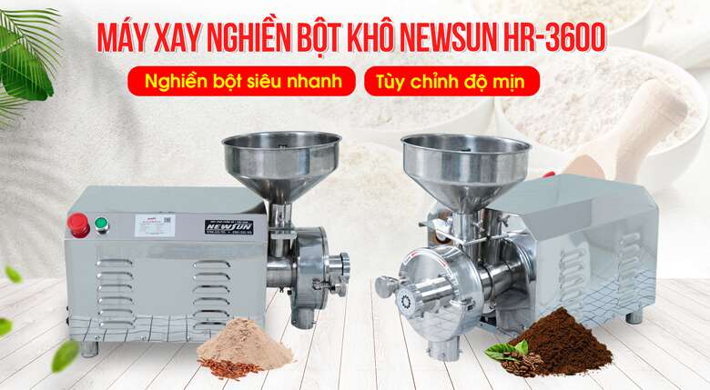 Máy xay nghiền bột khô 3600W HR-3600