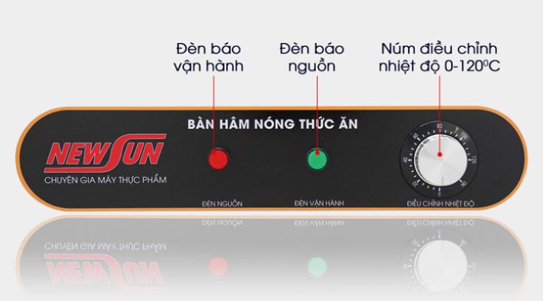 Một số dòng tủ có dải nhiệt khoảng 0°C - 120°C, giúp người dùng dễ điều chỉnh mức nhiệt theo từng nhóm món ăn
