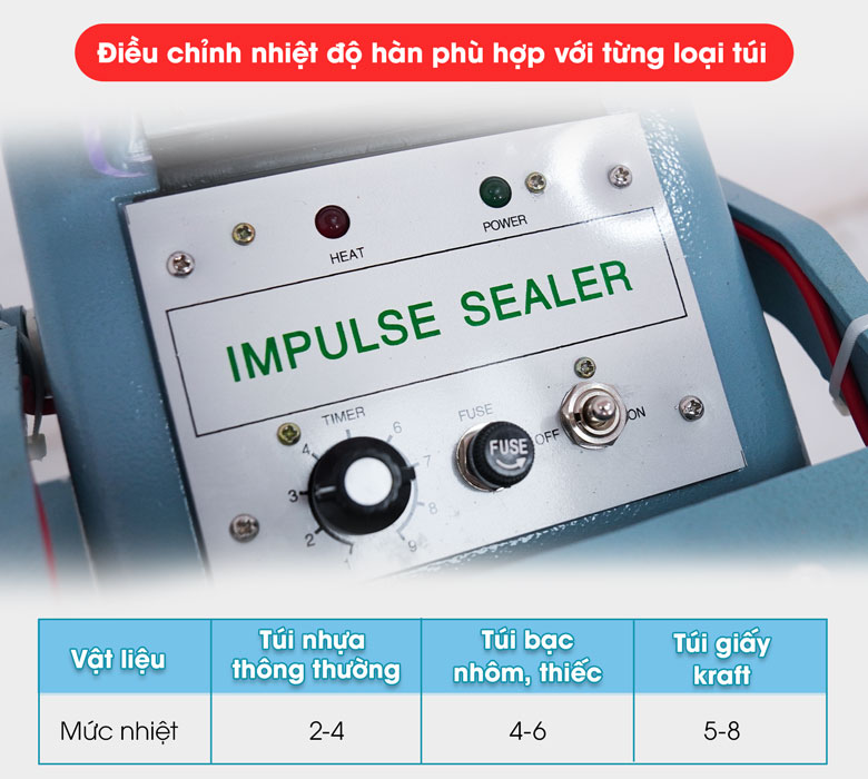 Có nhiều cấp độ chỉnh nhiệt