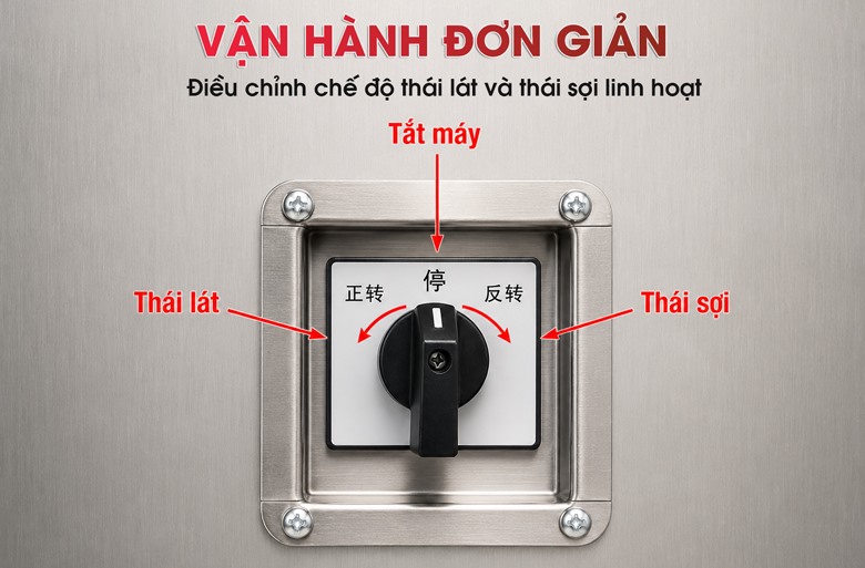 Vận hành đơn giản, chỉ có 1 công tắc đơn giản 
