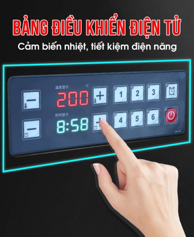 Bảng điều khiển điện tử hiện đại, dễ thao tác và vận hành