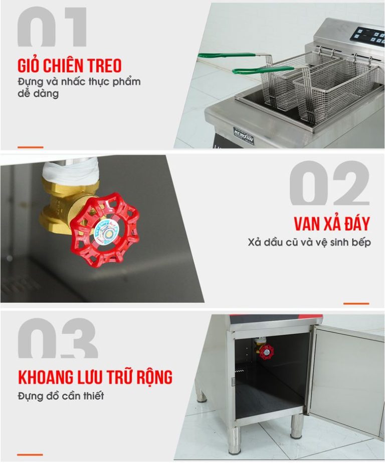 Van xả đấy giúp xả dầu cũ nhanh chóng, thuận tiện