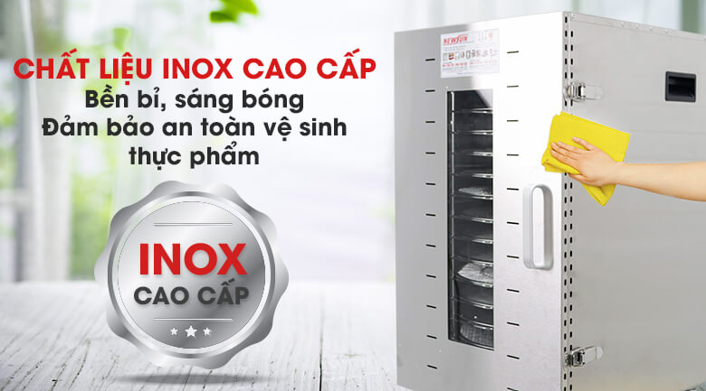 Chất liệu Inox cao cấp, sáng bóng