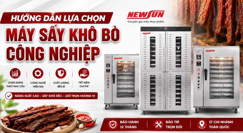 Hướng dẫn lựa chọn máy sấy khô bò công nghiệp