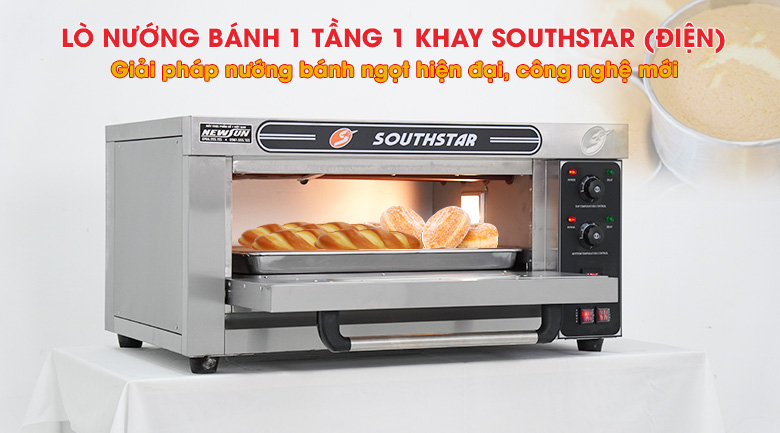 Lò nướng bánh 1 tầng 1 khay Southstar dùng điện
